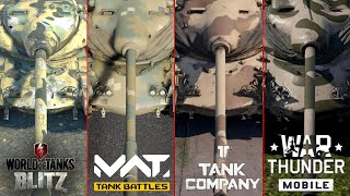 War Thunder Mobile VS World Of Tanks Blitz VS Tank Company VS MWT Tanks Battle T54E1 screenshot 2
