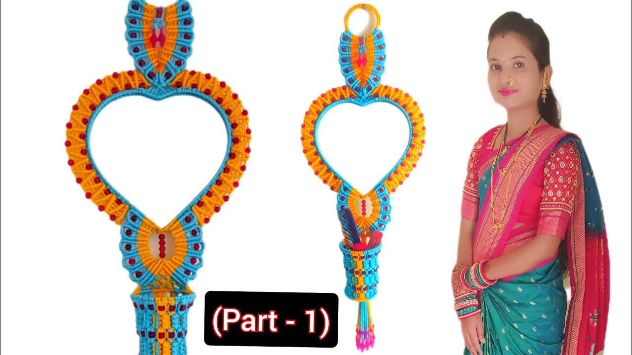 New design Macrame Mirror 2022 / Macrame Heart shape mirror Full