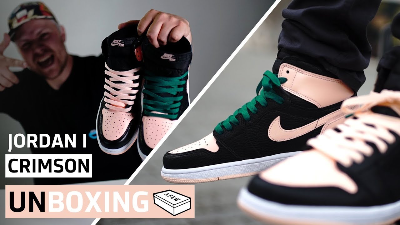 crimson tint jordan 1 green laces