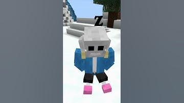 If Sans was in Minecraft #Shorts