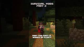 These are the best Minecraft Mods for Survival Part 2 #minecraftsurvival #minecraftmods #minecraft