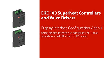 EKE 100 configuration | Configuring the superheat controller