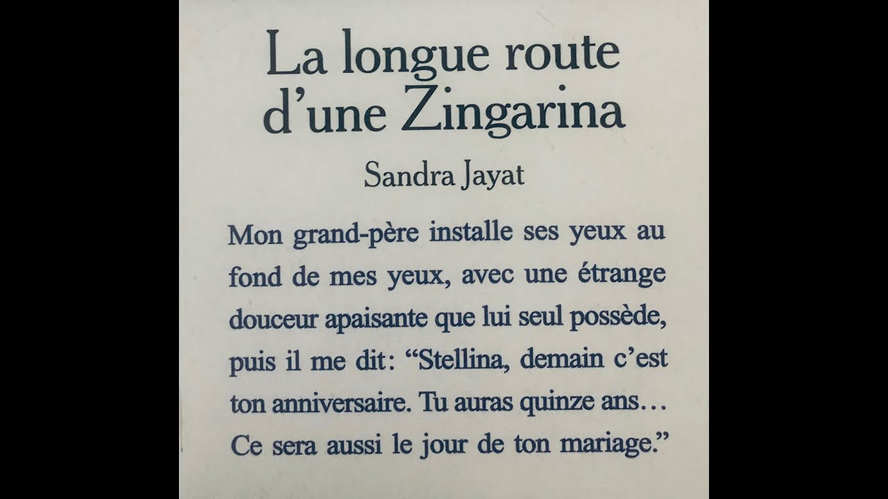 La longue route dune Zingarina   Sandra Jayat