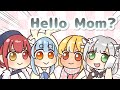 Noel Calls Her Mother During Live Stream, 3rd Gen's Reaction [Hololive Animation / Eng Sub]
