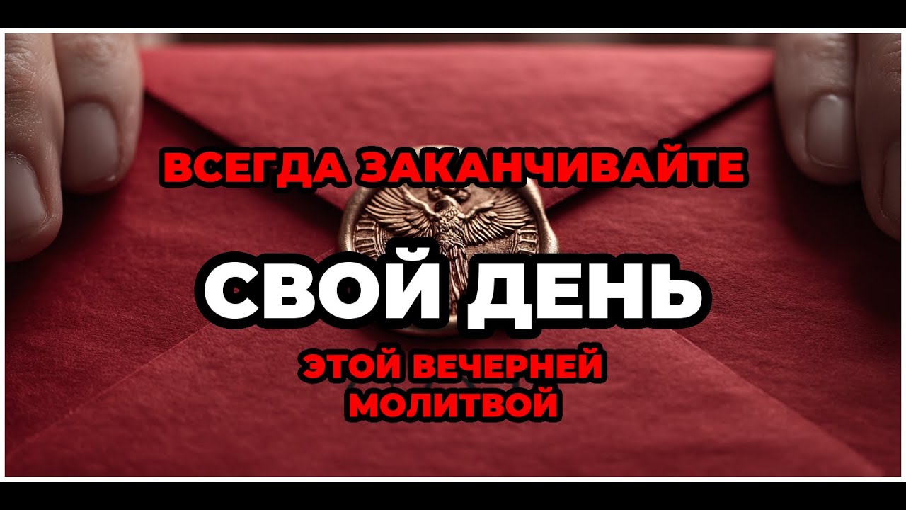 ВСЕГДА заканчивайте свой день этой вечерней молитвой