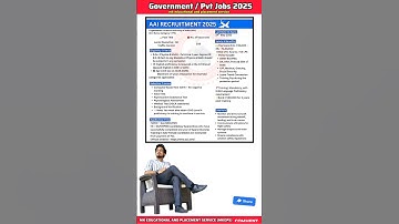 ✈️ AAI RECRUITMENT 2025 #aairecruitment #airportjobs #aai #govtjobs #shorts #trending #explore #fyp