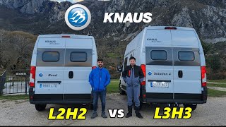 ✅️ Comparativa furgonetas camper [KNAUS BoxStar] Tamaño L3H3 vs L2H2 ¿Cuál comprar en 2023?
