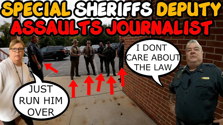 BIG WALK OF SHAME!! Sheriff SHOVES JOURNALIST FROM...