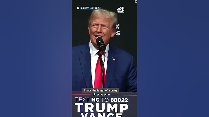 Trump Mocks Kamala Harris' Laugh: 'Crazy Person's Laugh'