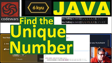 Codewars Find the Unique Number