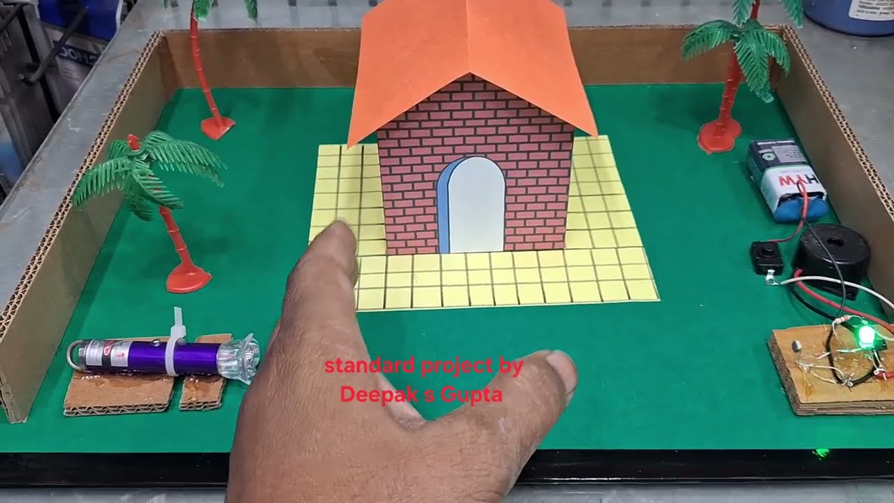 Laser security system working model 