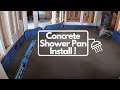 How to Install a Concrete Shower Pan with a Linear Drain