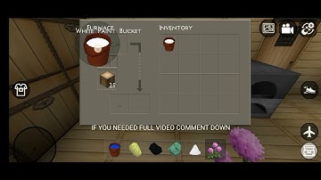 How to make white and pink paint bucket part 1 in mini block craft