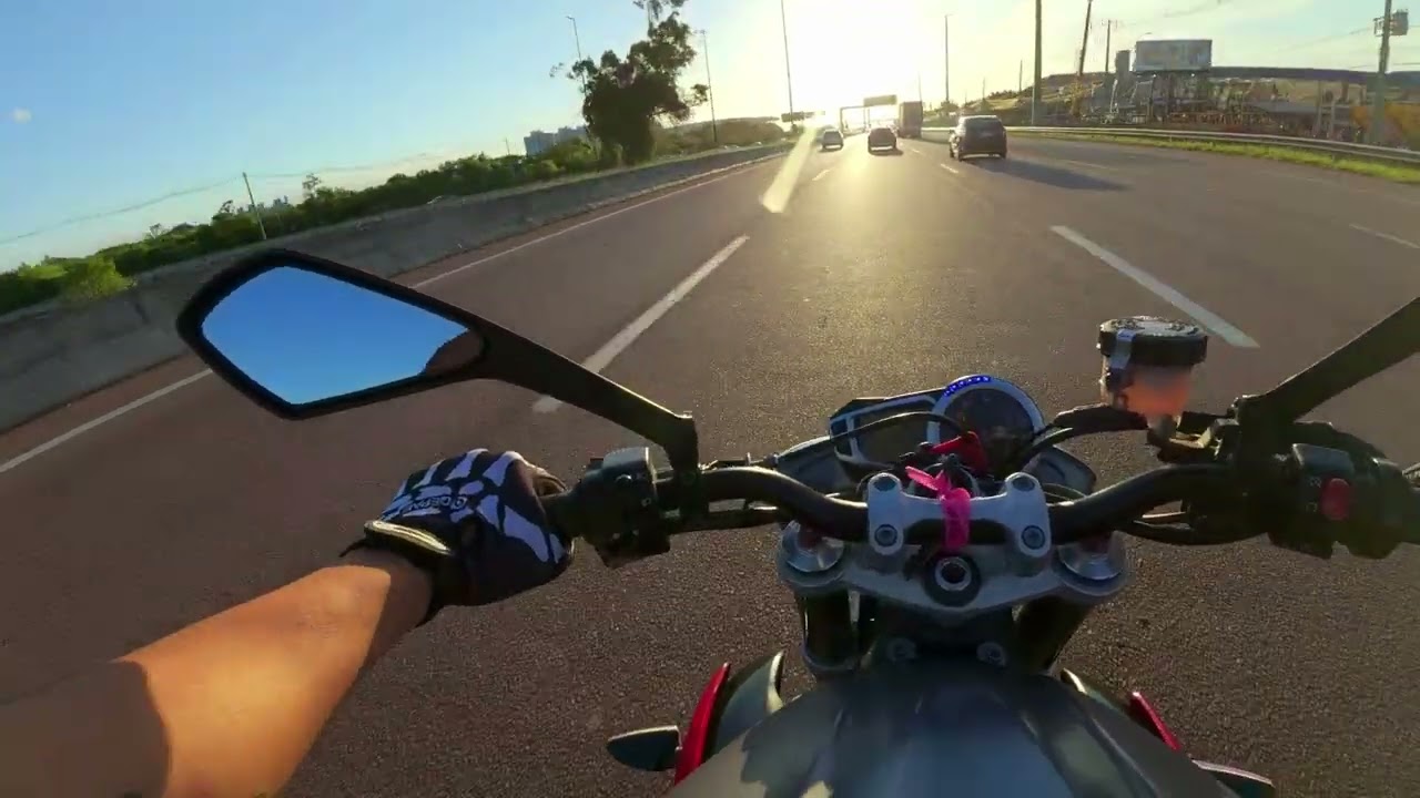 🏍️ DE CANOAS A PORTO ALEGRE ZONA SUL/PONTAL SHOPPING - STREET TRIPLE 675r