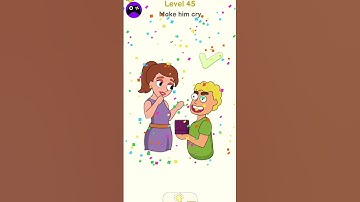 Delete Puzzle level 45 Funny Mobile Games Android ios, Max levels Gameplay Walkthrough #shorts​