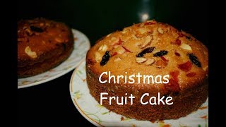 Easy Chirstmas Fruit Cake Recipe For Beginner | Fruit Cake In Pressure Cooker| No Whisker | No Oven