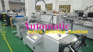 Automatic screen printing machine with roll to roll and IR drying
