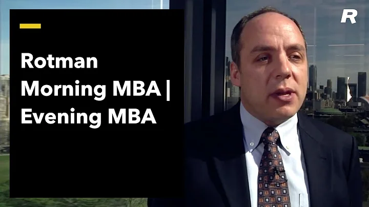 Rotman Morning MBA | Evening MBA