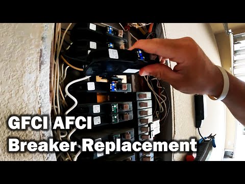 EATON GFCI AFCI breaker replacement | How to replace tripping AFCI Breaker