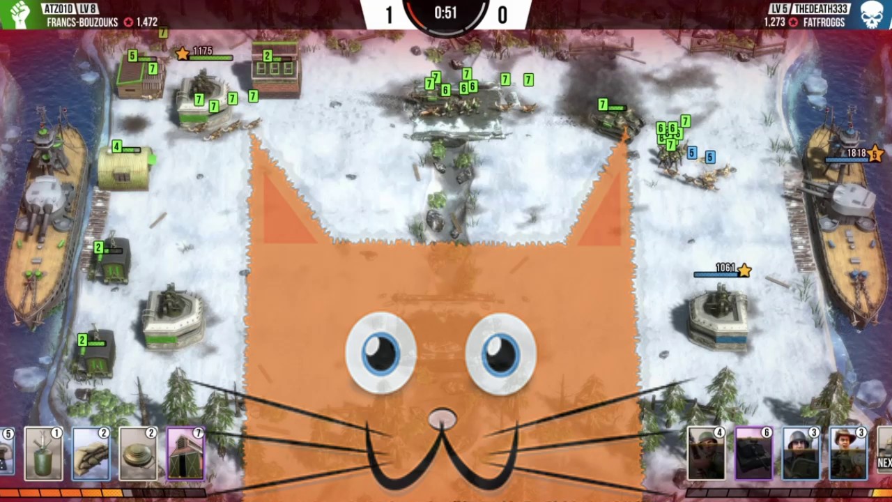 Battle Islands Commanders, Village Revolt, riflemen barracks, war kennel, tanks garage,PS4 Xbox One