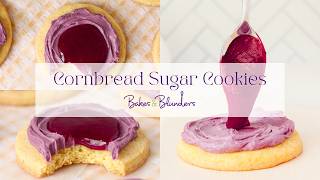 Cornbread Sugar Cookies with Plum Sauce Inspired by Sunrise on the Reaping