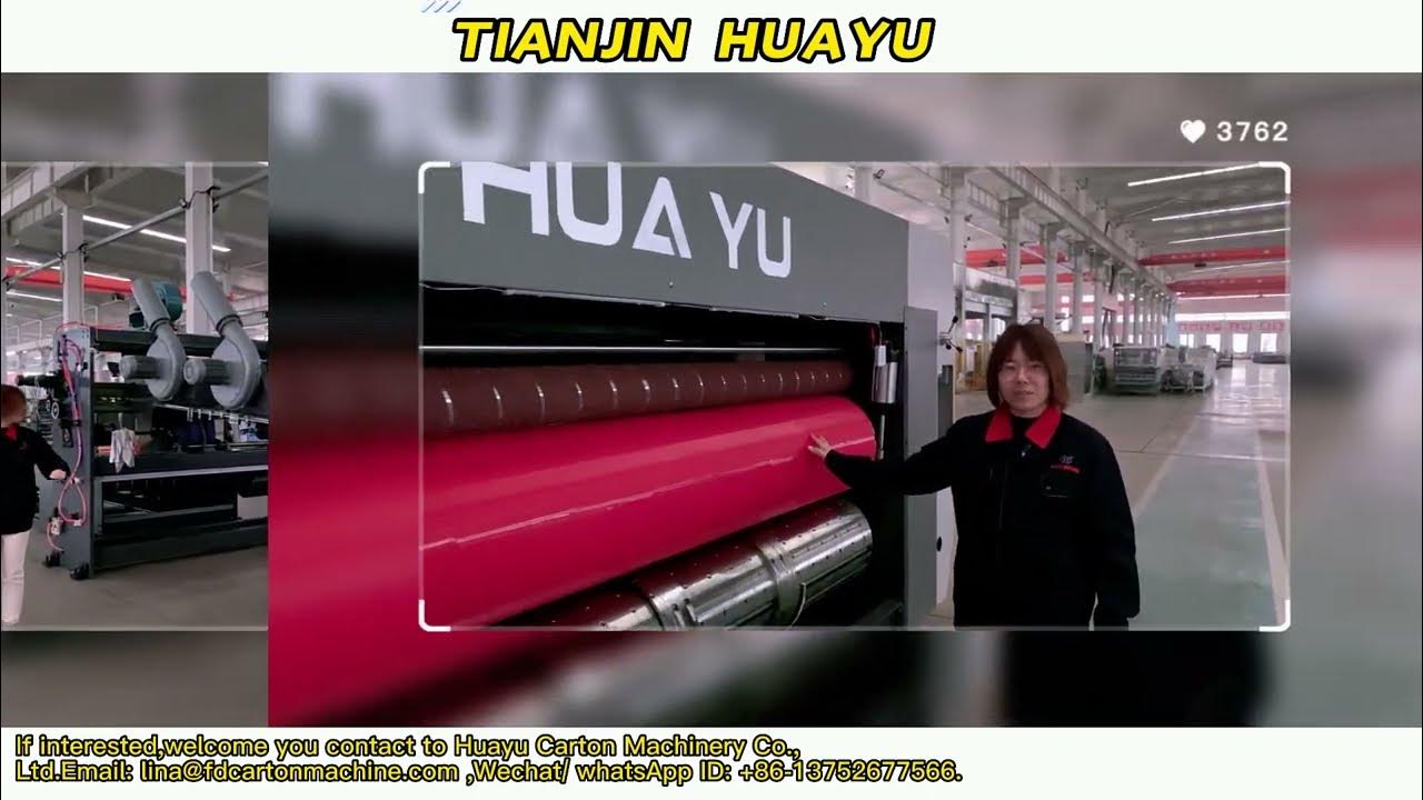 Huayu Corrugated Carton Boxes Making Machine YouTube