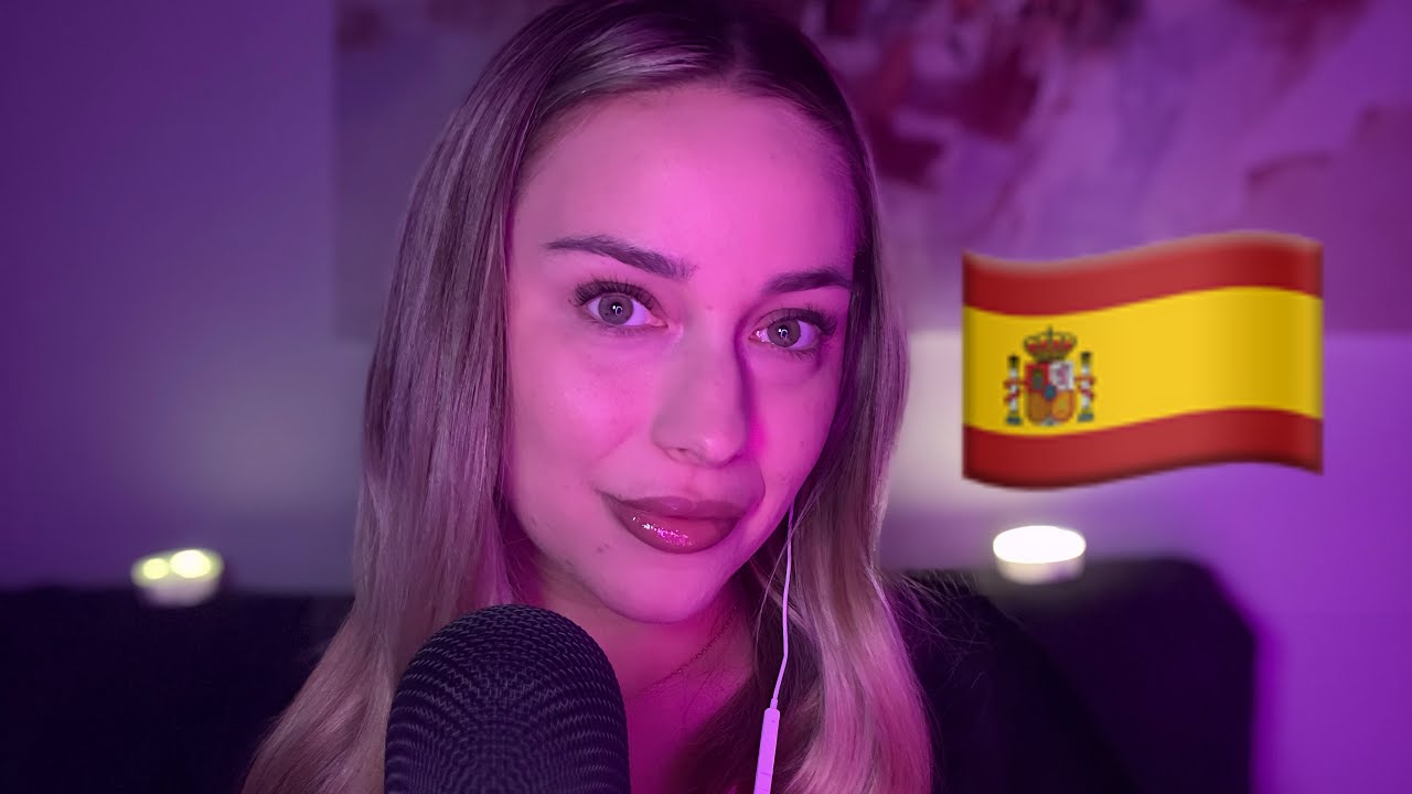 ASMR in Spanish 🇪🇸 (Trigger Words and Clicky Sounds) 😍
