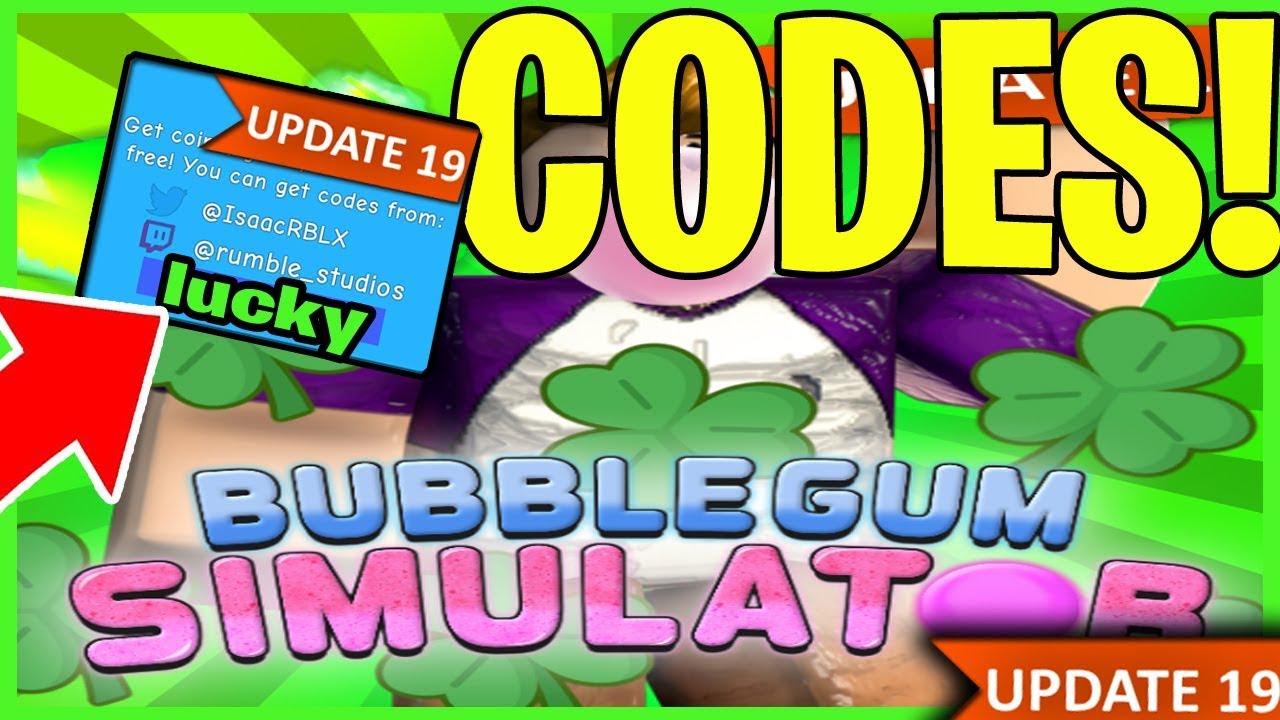 NEW BUBBLE GUM SIMULATOR CODES ROBLOX UPDATE 19 YouTube