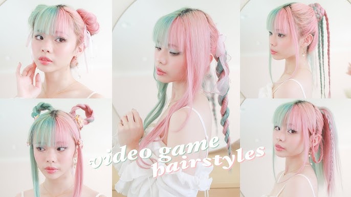 6 CUTE & EASY anime inspired hairstyles 🌸🌿 your name, utena, violet  evergarden, code geass + more! 