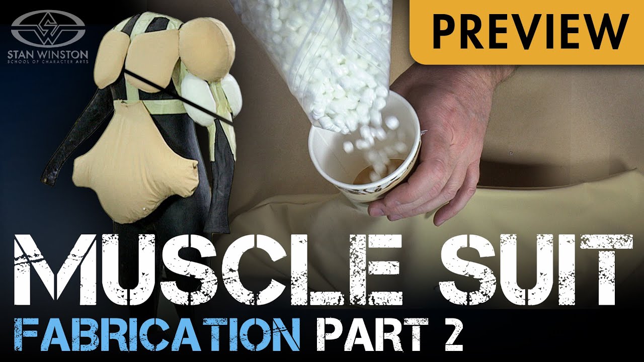Muscle Suit Fabrication Part 2 - Cover, Sew & Hang Muscles - PREVIEW