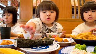 くら寿司で爆食いする2歳児