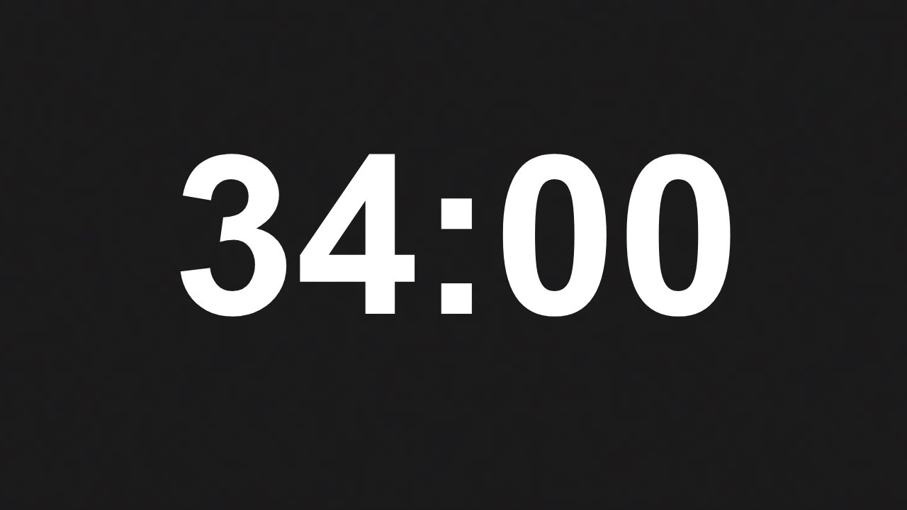 34 Minute Timer - YouTube