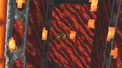 Descent II, Level 20, insane difficulty, cold start, no death, full rescue, 169HP at exit