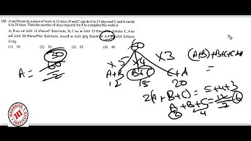 Time and Work (Part_1)AP/TS  SI (Sub Inspector) Previous Question (TM & EM) Arithmetic Shortcut Tip