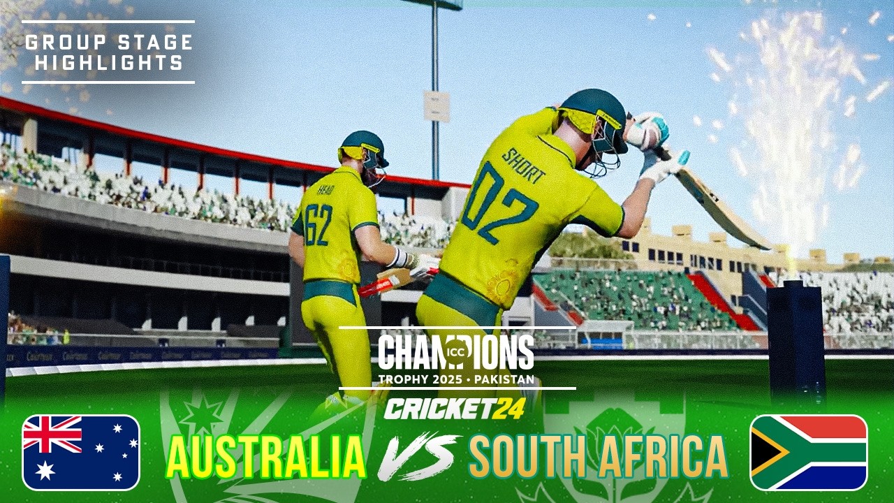 Australia v South Africa- Champions Trophy 2025 - Game Two Highlights (Cricket 24)