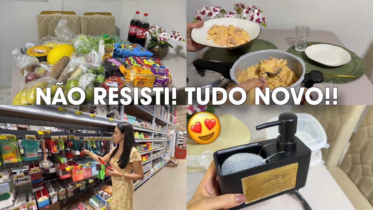 NÃO RESISTI! 🛍️ Comprinhas para o Lar e Mercado | Rotina Real de Dona de Casa