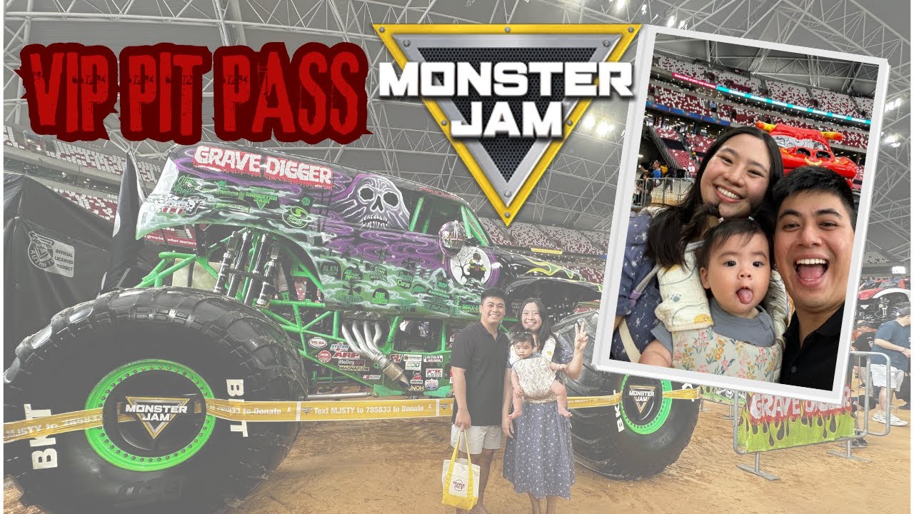 Monster Jam 2025 VIP Pit Party Pass with Baby?! Monster Trucks are COOL!