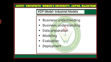 JAYOTI VIDYAPEETH - Knowledge Discovery Process part 2