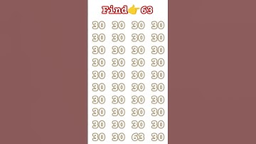 viral video 👉63 ! #find the odd number #mathmatic #gkquiz #puzzlechallenge #shorts