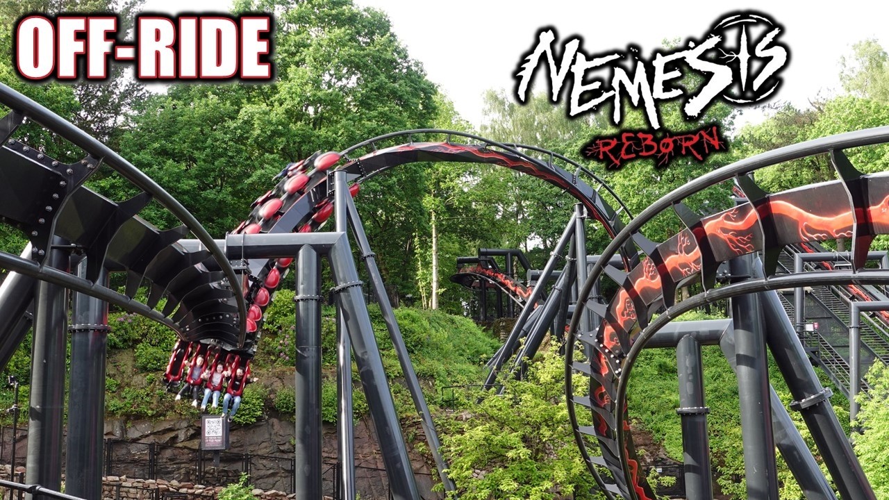 Nemesis Reborn Off-Ride Footage, Alton Towers B&M Inverted Coaster | Non-Copyright