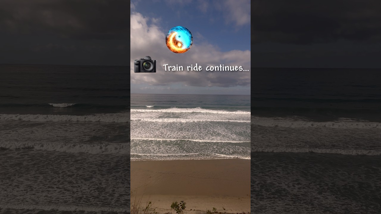 Океан прямо рядом с поездом 😍🌊 #chennaitousa #ytshorts #tamilshorts #shortsfeed #amtrak #train