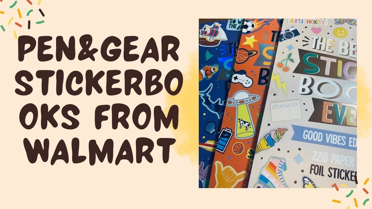 Pen &amp; Gear STICKERbOOKS Collection - YouTube