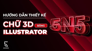 How to create 3D text in illustrator? (Tutorial). Hướng dẫn thiết kế chữ 3D bằng Illustrator.