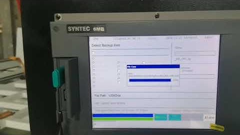 How to backup SYNTEC system