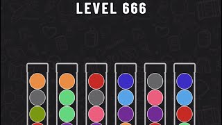 Ball Sort Puzzle Level 666 #ballsortpuzzle #ballsortpuzzlegameplay #puzzlegame #mobilegames