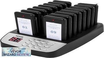 VEVOR F100 Restaurant Pager System 16 Pagers Max 98 Beepers Wireless Calling Review