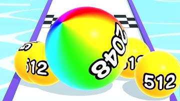 Ball Run 2048 - All Levels Gameplay Android, iOS ( Levels 111 )