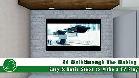 How to make a TV Play Lumion Easy Steps
