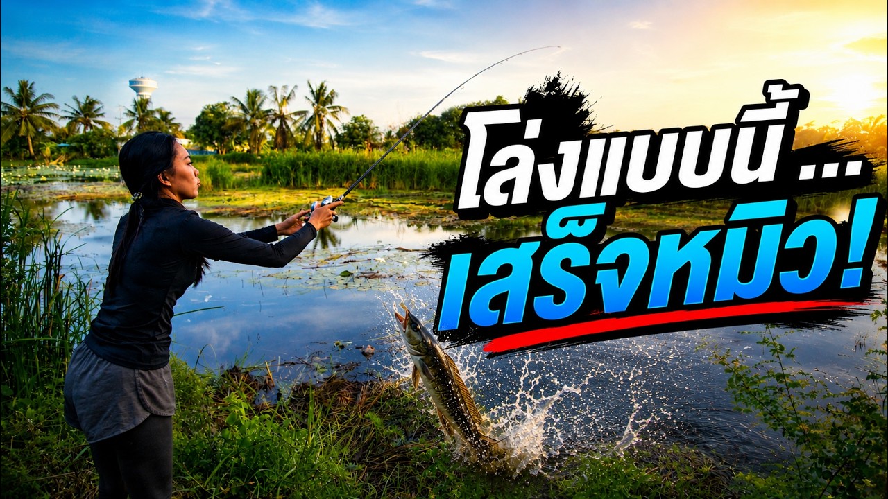 อ้วนโดนหมาไล่ ตกปลายังไงก็แพ้พี่หมิว | เด็กตกปลา
