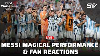 LIVE | Argentina 3-0 Algeria | Messi's Magical Performance & Fan Reactions | DRM Sports | ZO1T